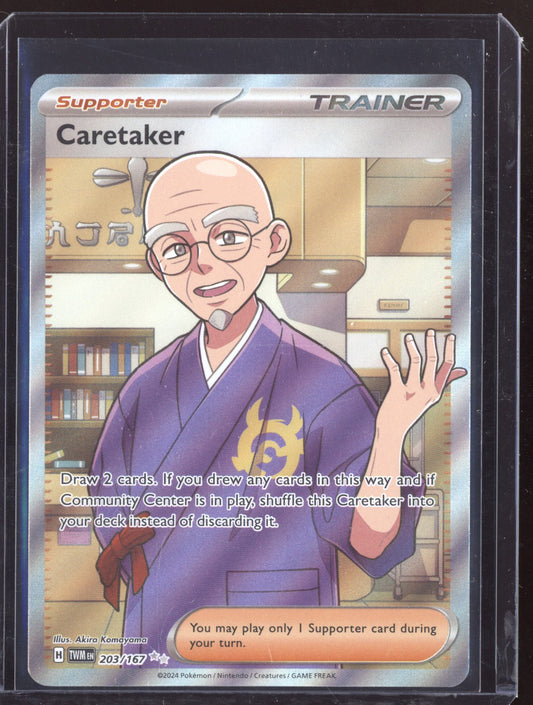 Caretaker 2024 Pokemon Twilight Masquerade Ultra Rare 203/167