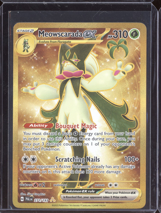 Meowscarada ex 2023 Pokemon Paldea Evolved Hyper Rare 271/193