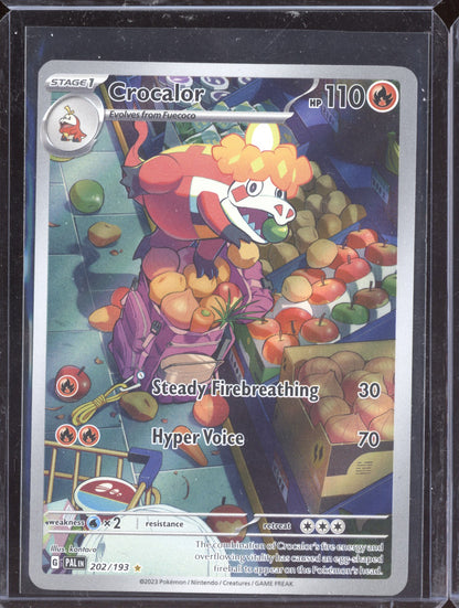 Crocalor 2023 Pokemon Paldea Evolved Illustration Rare 202/193