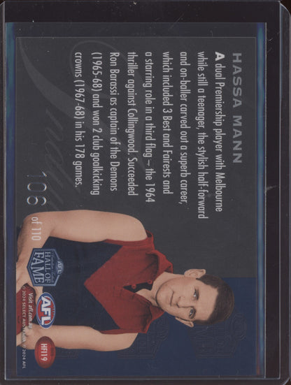 Hassa Mann 2024 Select Legacy Ultimate Hall of Fame Inductees 106/110
