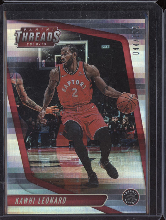 Kawhi Leonard 2018-19 Panini Threads Premium 44/199