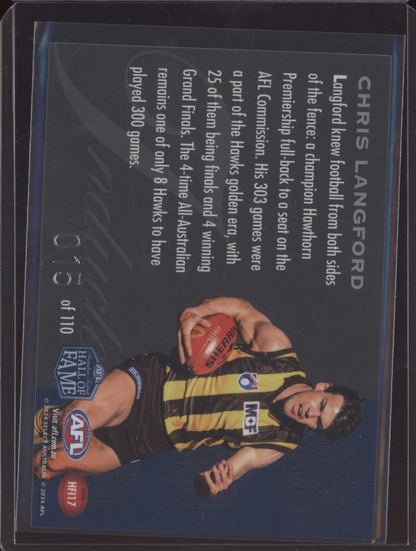 Chris Langford 2024 Select Legacy Ultimate Hall of Fame Inductees 15/110