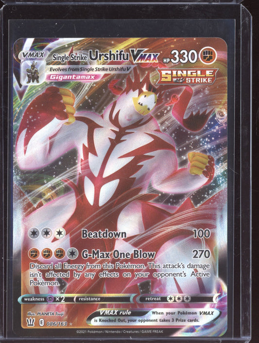 Single Strike Urshifu VMAX 2021 Pokemon Battle Styles Holo Rare VMAX 086/163