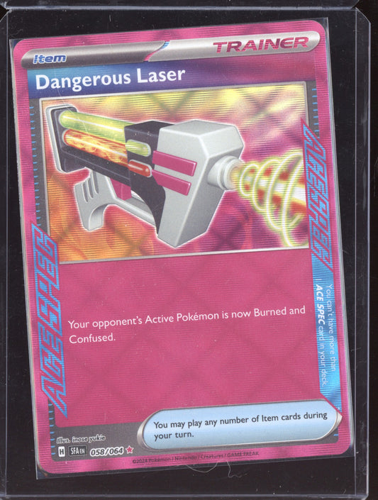Dangerous Laser 2024 Pokemon Shrouded Fable ACE SPEC Rare 058/064
