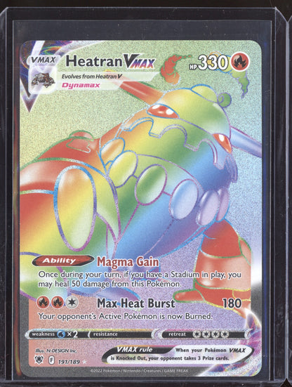Heatran VMAX 2022 Pokemon Astral Radiance Rainbow Rare 191/189