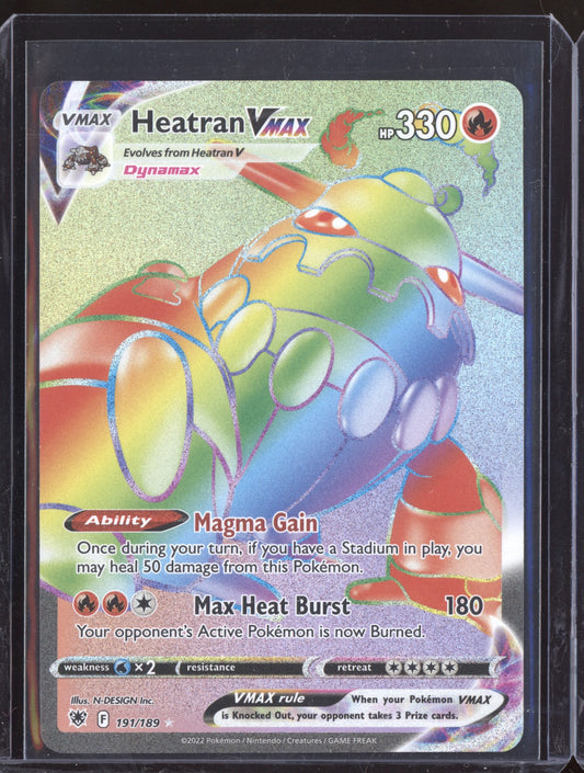 Heatran VMAX 2022 Pokemon Astral Radiance Rainbow Rare 191/189