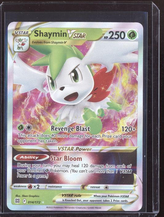 Shaymin VSTAR 2022 Pokemon Brilliant Stars Holo Rare VSTAR 014/172