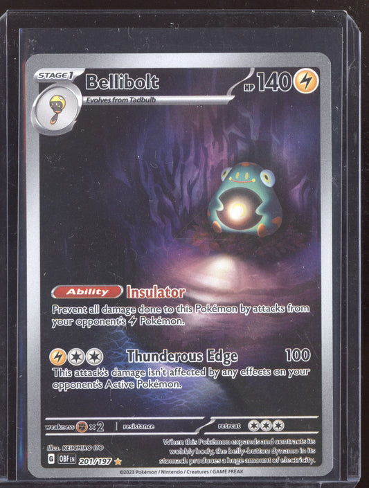 Bellibolt 2023 Pokemon Obsidian Flames Illustration Rare 201/197
