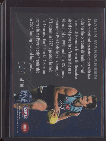 Gavin Wanganeen 2024 Select Legacy Ultimate Hall of Fame Inductees 49/110