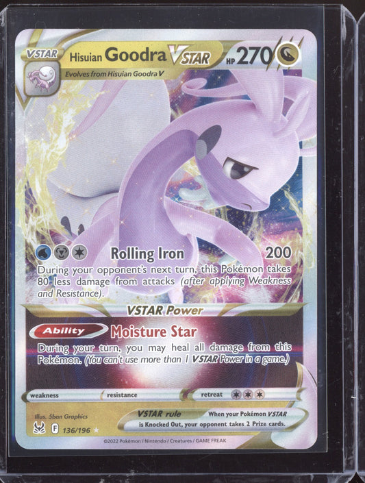 Hisuian Goodra VSTAR 2022 Pokemon Lost Origin Holo Rare VSTAR 136/196
