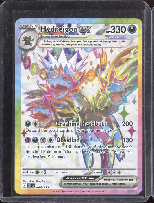 Hydreigon ex 2024 Pokemon Surging Sparks Ultra Rare 223/191