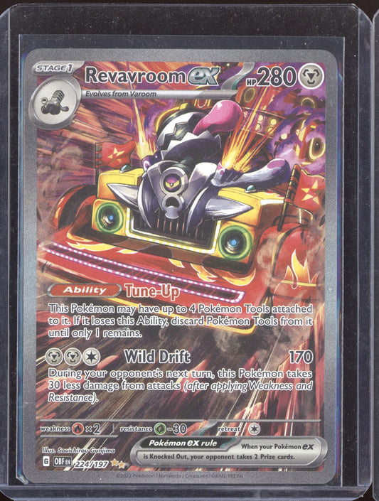Revavroom ex 2023 Pokemon Obsidian Flames Special Illustration Rare 224/197