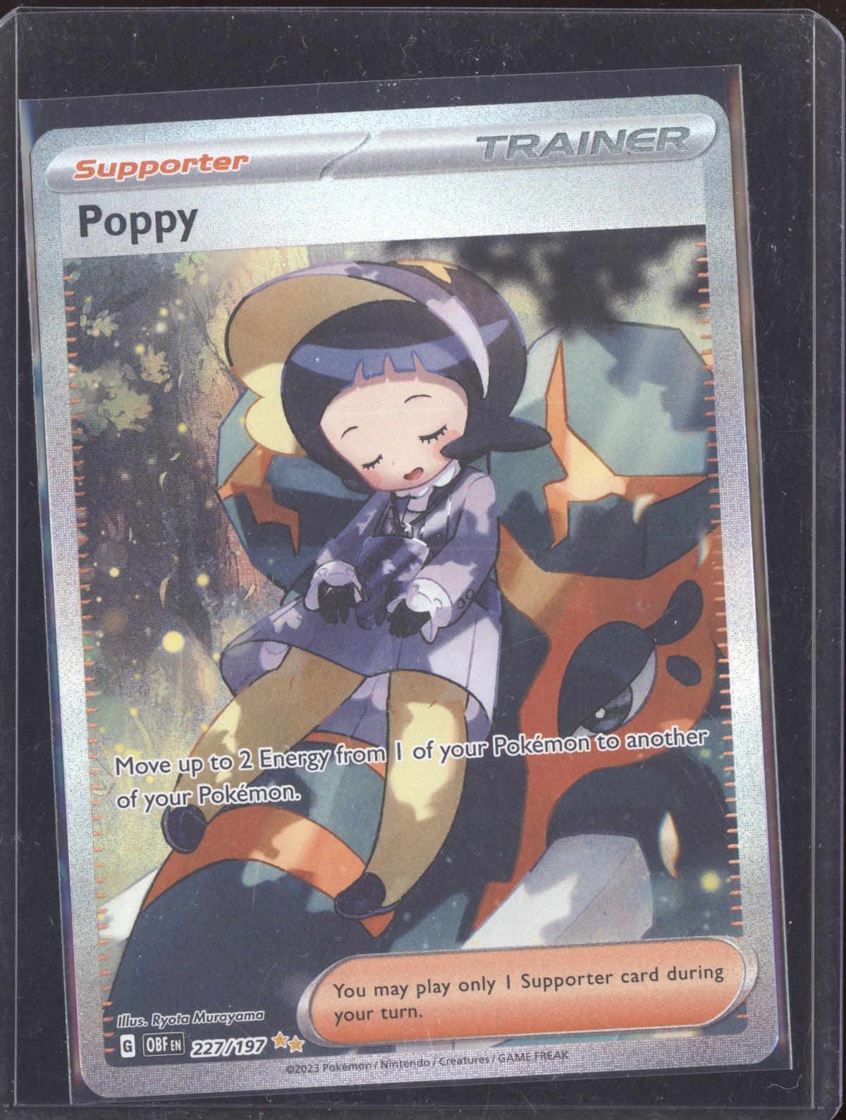 Poppy 2023 Pokemon Obsidian Flames Special Illustration Rare 227/197