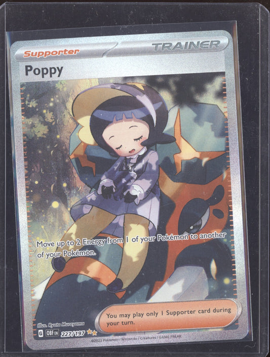 Poppy 2023 Pokemon Obsidian Flames Special Illustration Rare 227/197