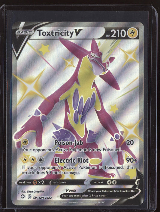Toxtricity V 2021 Pokemon Shining Fates Shiny Rare SV112/SV122