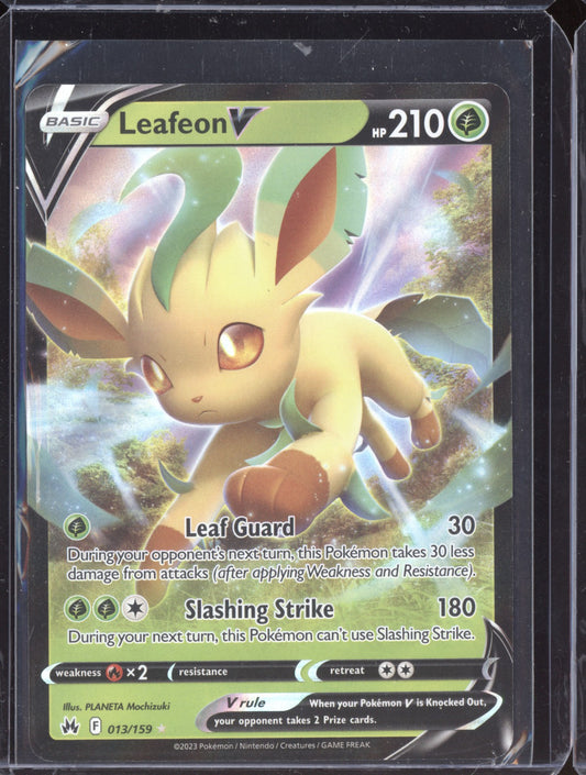 Leafeon V 2023 Pokemon Crown Zenith Holo Rare V 013/159
