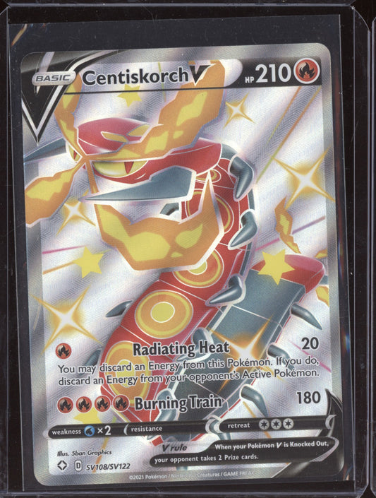 Centiskorch V 2021 Pokemon Shining Fates Shiny Rare V or VMAX SV108/SV122
