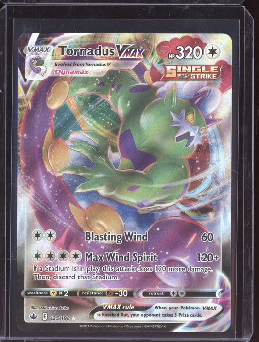 Tornadus VMAX 2021 Pokemon Chilling Reign Holo Rare VMAX 125/198