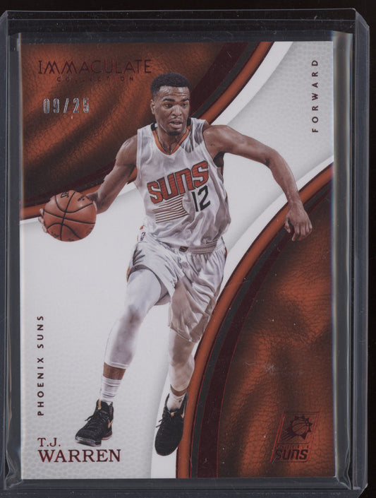 TJ Warren 2016-17 Panini Immaculate Red 9/25