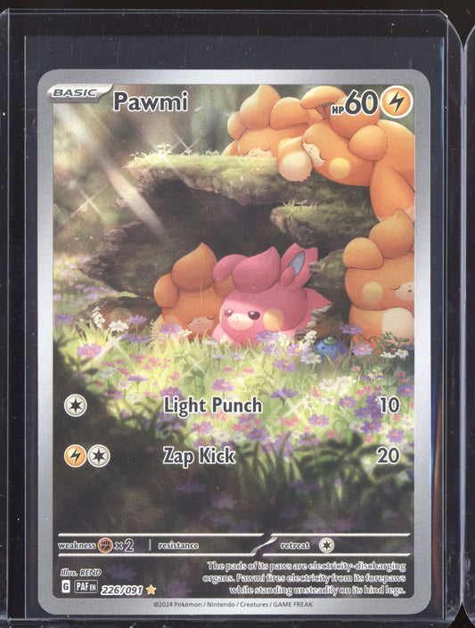 Pawmi 2024 Pokemon Paldean Fates Illustration Rare 226/091