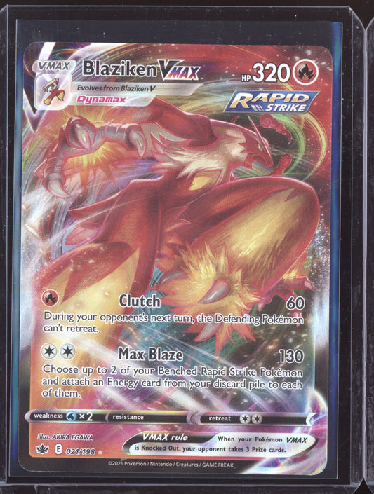 Blaziken VMAX 2021 Pokemon Chilling Reign Holo Rare VMAX 021/198