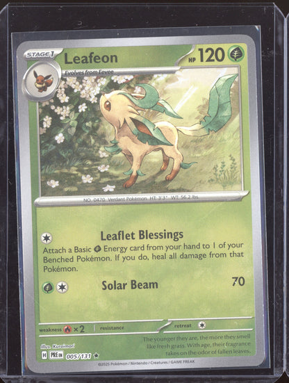 Leafeon 2024 Pokemon Prismatic Evolutions Holo 005/131