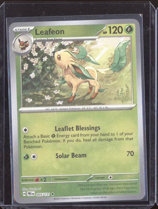 Leafeon 2024 Pokemon Prismatic Evolutions Holo 005/131