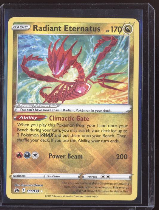 Radiant Eternatus 2023 Pokemon Crown Zenith Radiant Rare 105/159