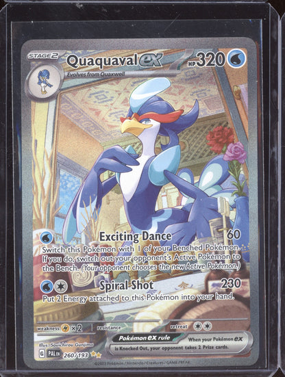 Quaquaval ex 2023 Pokemon Paldea Evolved Special Illustration Rare 260/193
