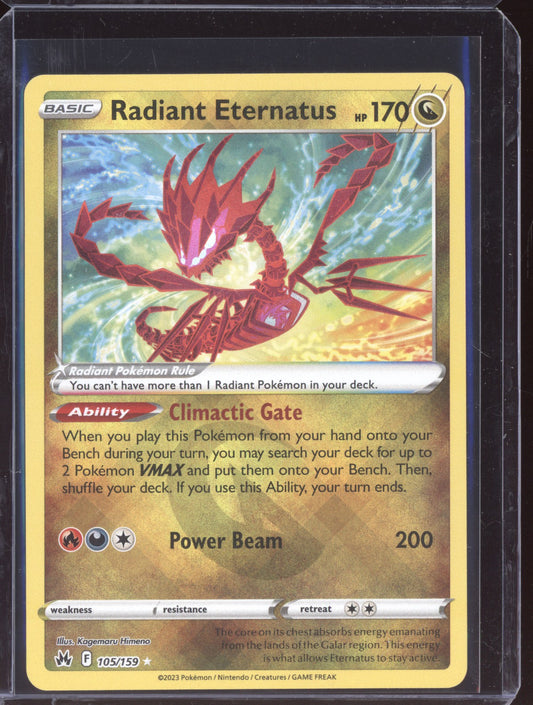 Radiant Eternatus 2023 Pokemon Crown Zenith Radiant Rare 105/159