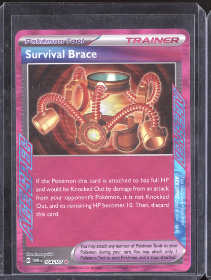 Survival Brace 2024 Pokemon Twilight Masquerade ACE SPEC Rare 164/167
