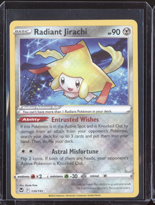 Radiant Jirachi 2022 Pokemon Silver Tempest Radiant Rare 120/195