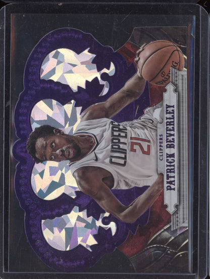 Patrick Beverley 2017-18 Panini Crown Royale Purple Crystal 17/25