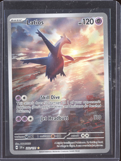 Latios 2024 Pokemon Surging Sparks Illustration Rare 203/191