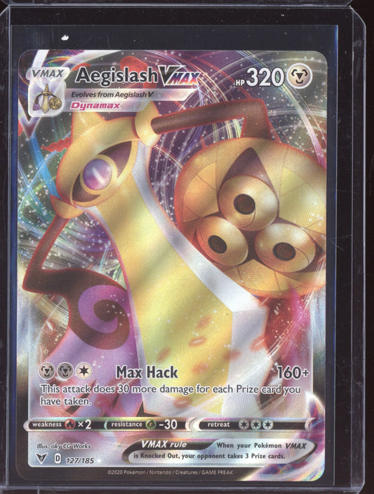 Aegislash VMAX 2020 Pokemon Vivid Voltage Holo Rare VMAX 127/185
