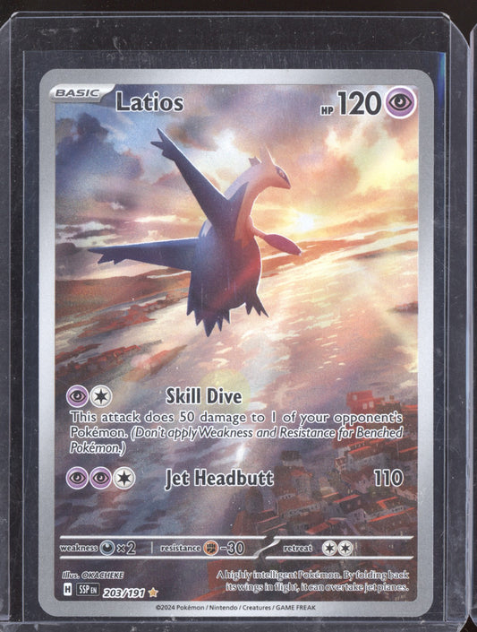 Latios 2024 Pokemon Surging Sparks Illustration Rare 203/191