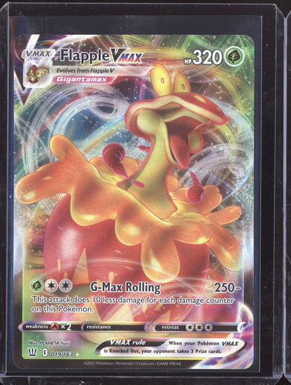 Flapple VMAX 2021 Pokemon Battle Styles Holo Rare VMAX 019/163