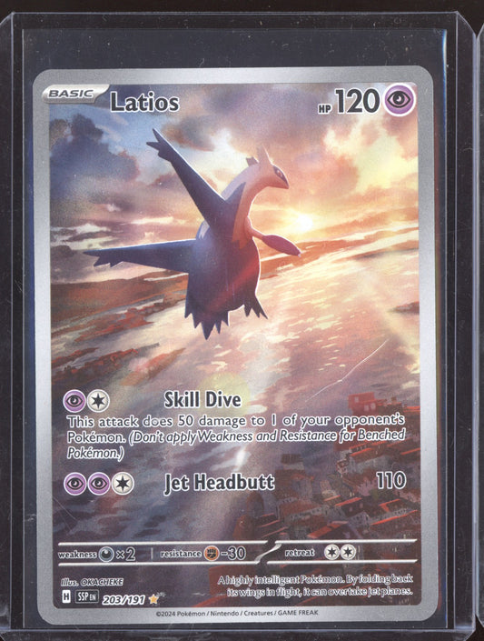 Latios 2024 Pokemon Surging Sparks Illustration Rare 203/191