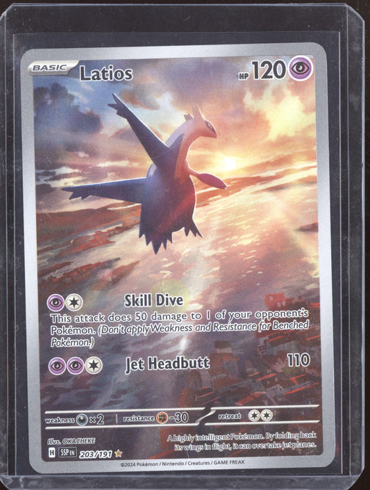 Latios 2024 Pokemon Surging Sparks Illustration Rare 203/191