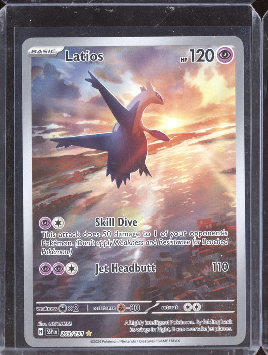 Latios 2024 Pokemon Surging Sparks Illustration Rare 203/191
