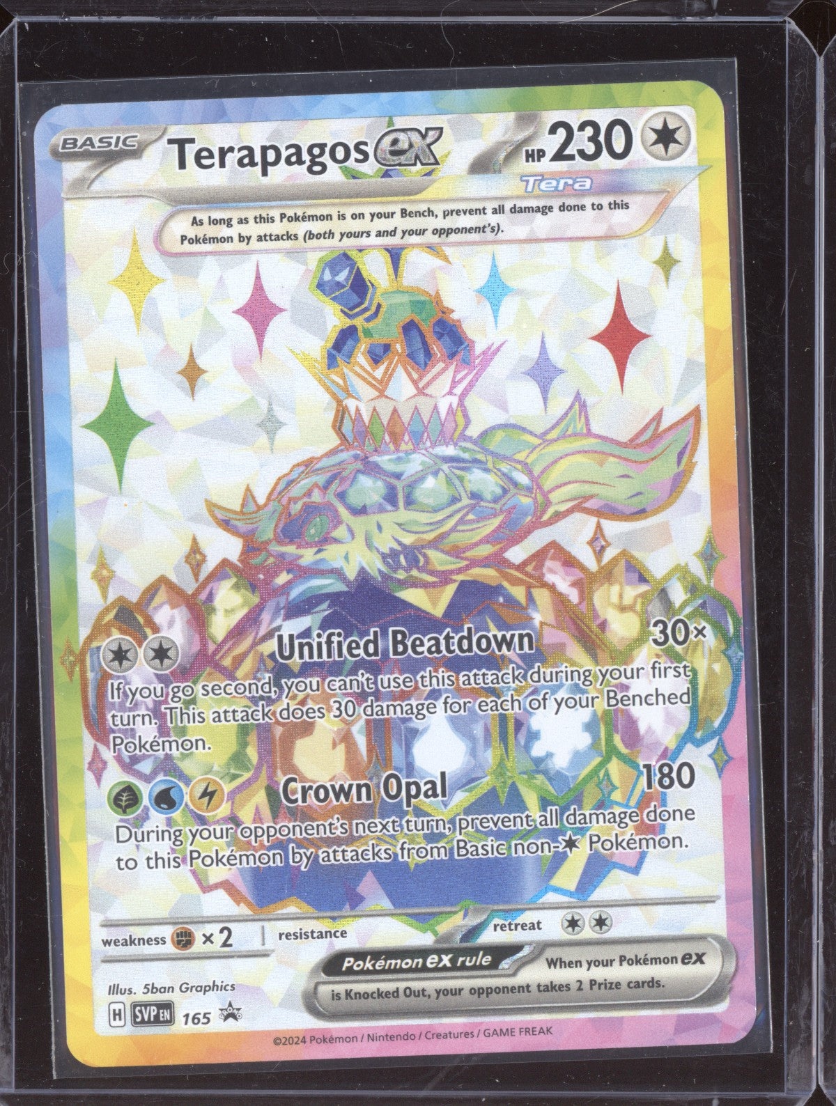 Terapagos EX Scarlet & Violet Promo SVP 165 2024