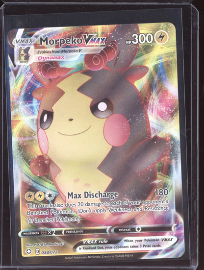 Morpeko VMAX 2021 Pokemon Shining Fates Holo Rare VMAX 038/072