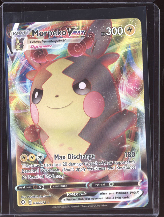 Morpeko VMAX 2021 Pokemon Shining Fates Holo Rare VMAX 038/072