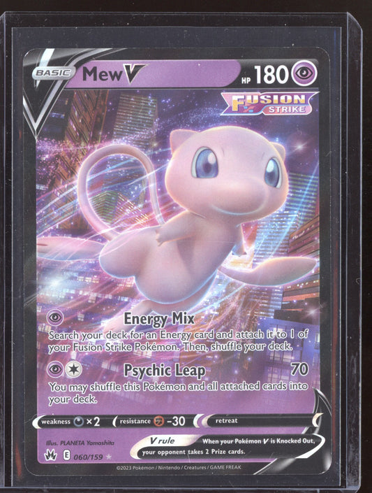 Mew V 2023 Pokemon Crown Zenith Holo Rare V 060/159