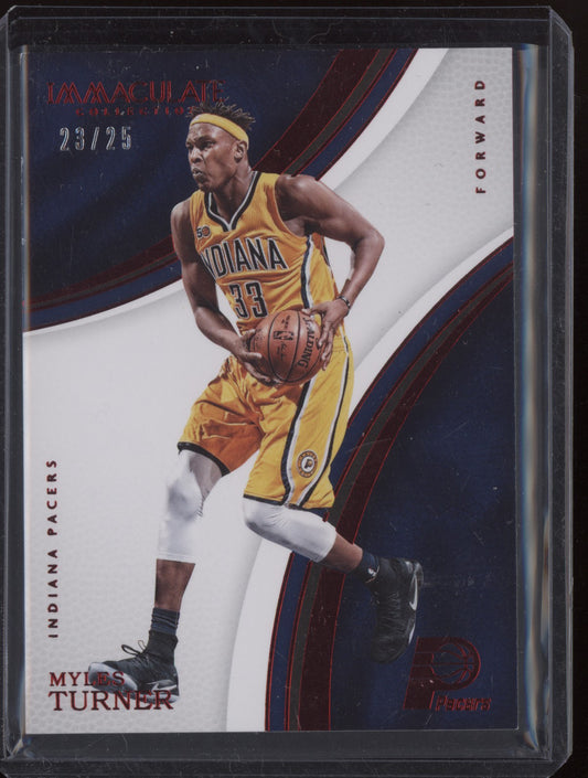 Myles Turner 2016-17 Panini Immaculate Red 23/25
