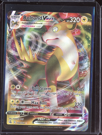 Boltund VMAX 2021 Pokemon Fusion Strike Holo Rare VMAX 104/264