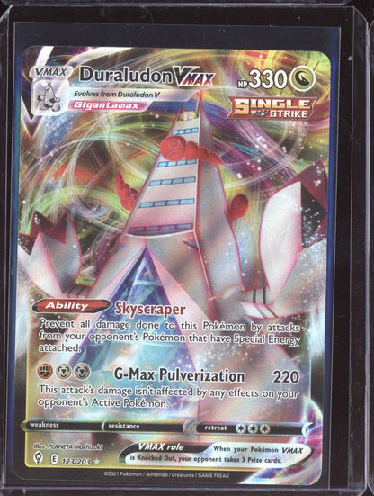 Duraludon VMAX 2021 Pokemon Evolving Skies Holo Rare VMAX 123/203
