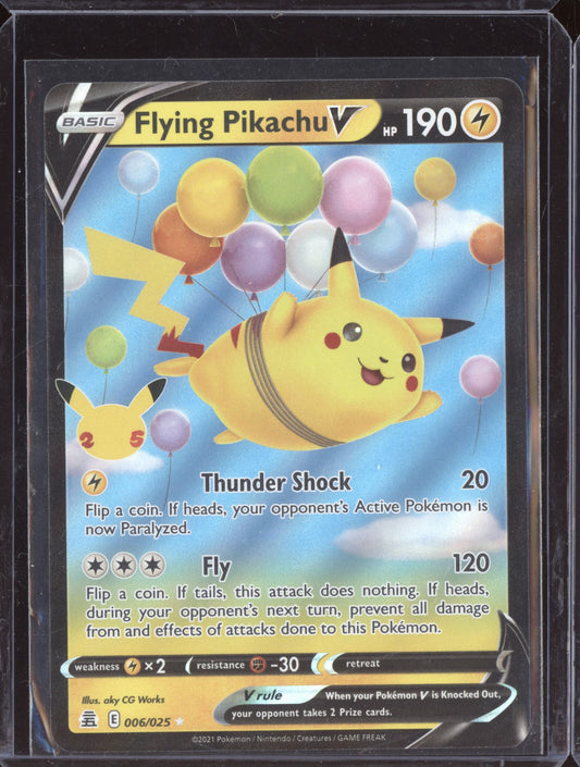 Flying Pikachu V 2021 Pokemon Celebrations Holo Rare V 006/025