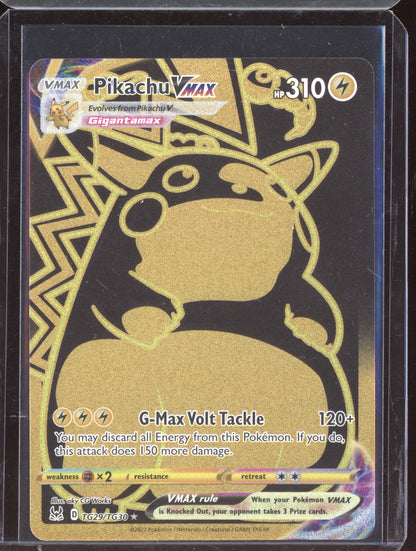 Pikachu VMAX 2022 Pokemon Lost Origin Trainer Gallery Secret Rare TG29/TG30