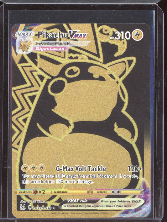 Pikachu VMAX 2022 Pokemon Lost Origin Trainer Gallery Secret Rare TG29/TG30